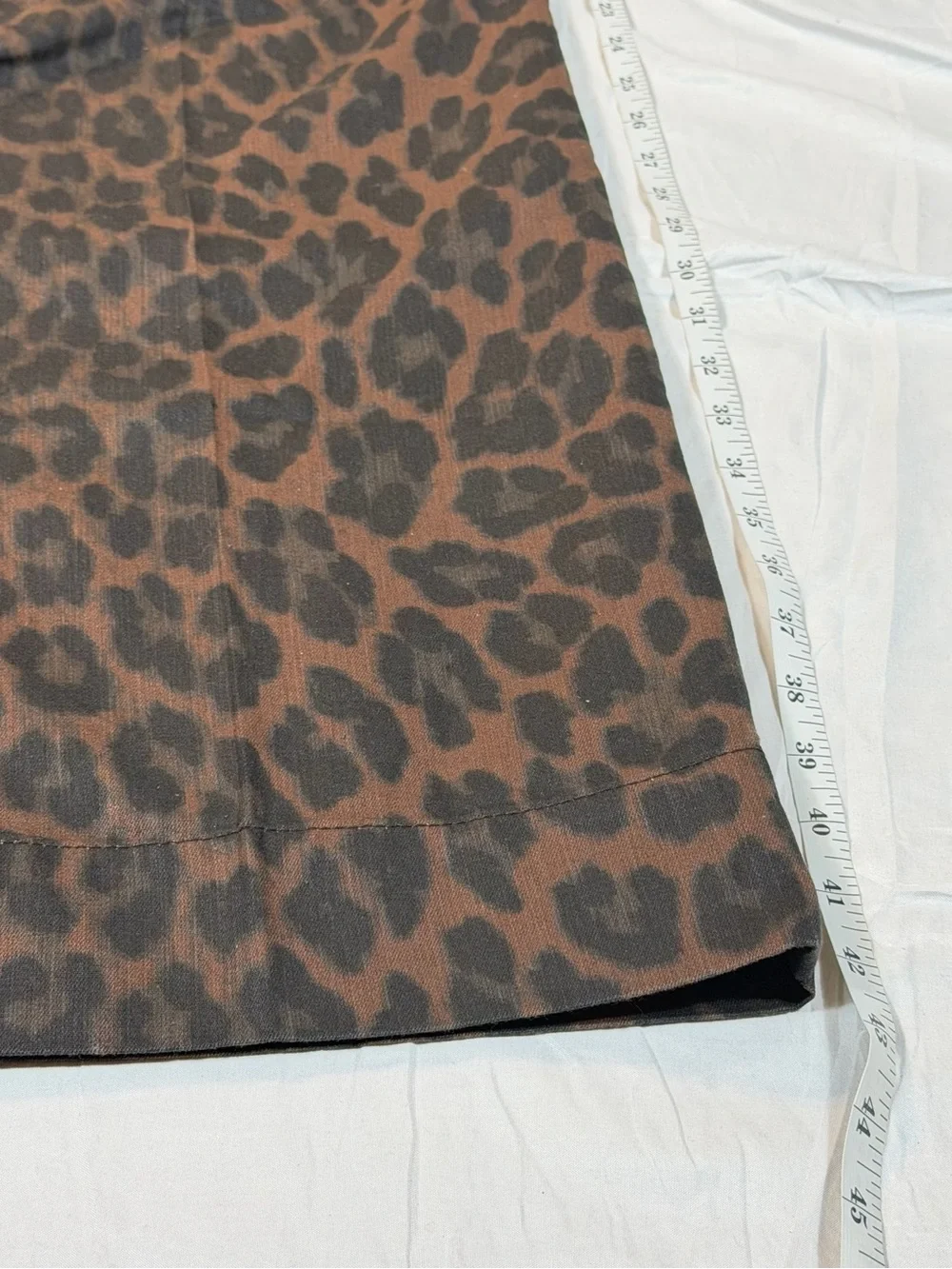H&M Leopard Print Wide Leg Pants 4 NWT Pleated High Rise Trousers Brown Black - Picture 8 of 8
